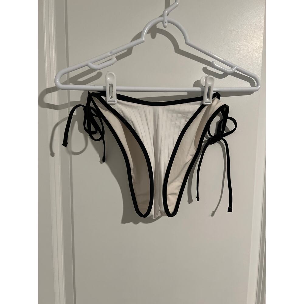 Aerie Wide Rib Low Rise Tie Cheekiest Bikini Bottom – Size Large